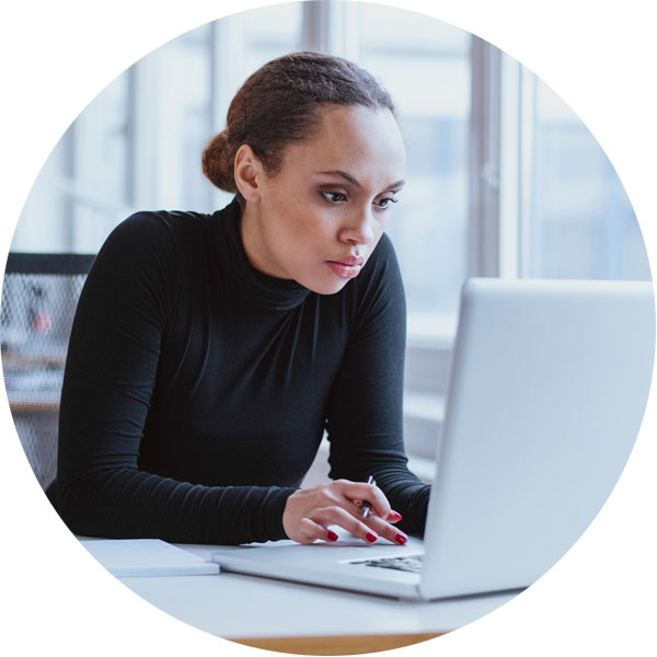 woman on laptop